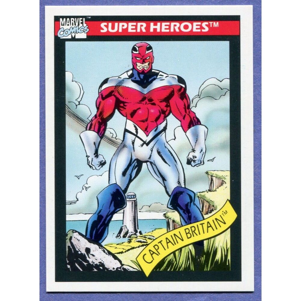 1990 Marvel Universe Card - #40 Captain Britain